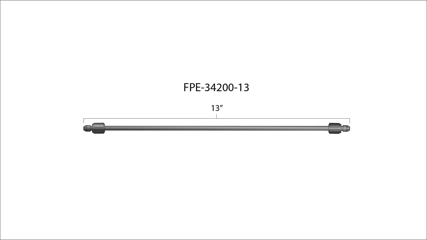 13 Inch High Pressure Fuel Line 8mm x 3.5mm Line M14 x 1.5 Nuts Fleece Performance view 3