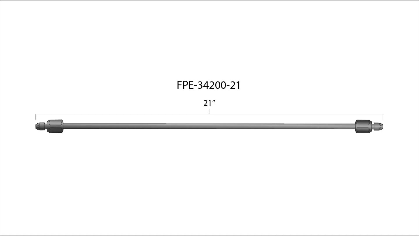 21 Inch High Pressure Fuel Line 8mm x 3.5mm Line M14 x 1.5 Nuts Fleece Performance view 3