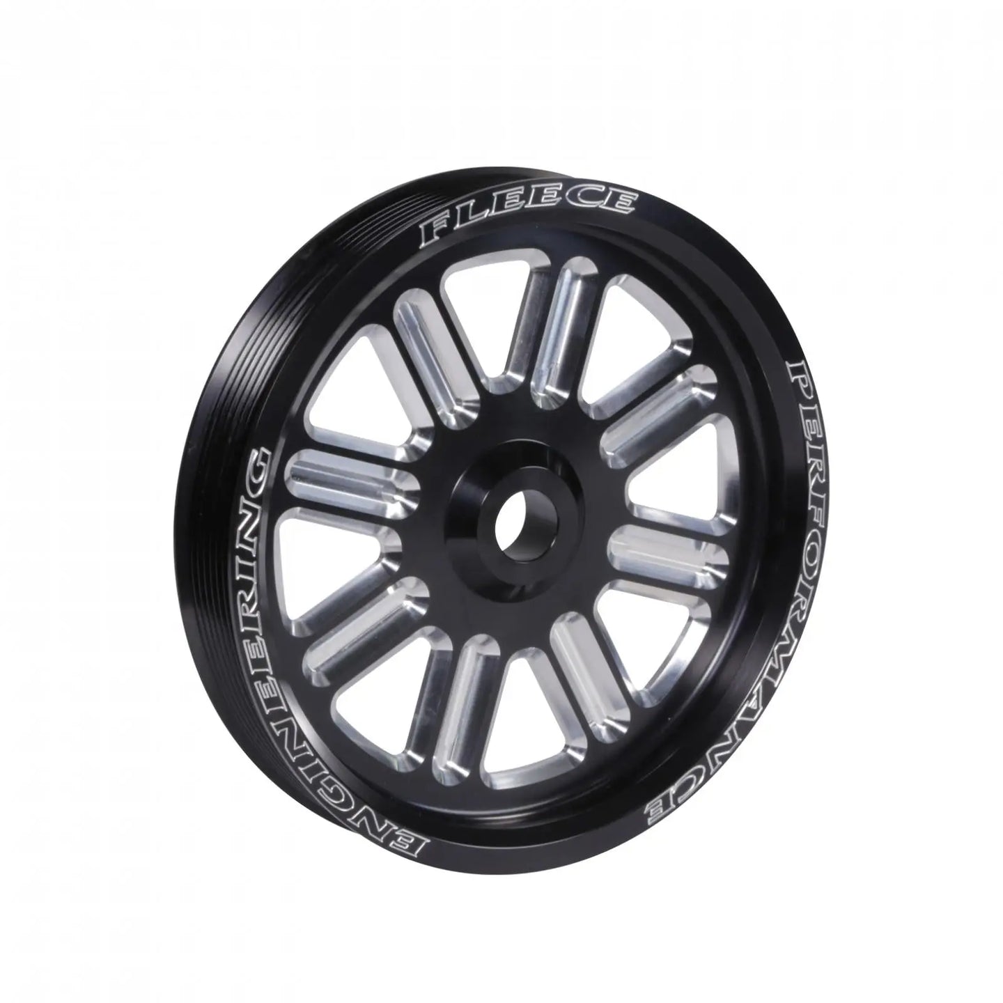 Spoke Design Cummins Dual Pump Pulley Fleece Black Performance view 1