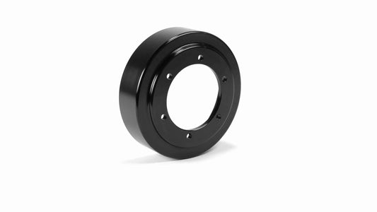 Billet Aluminum Fan Drive Pulley Black Anodized Finish Fleece Performance view 1