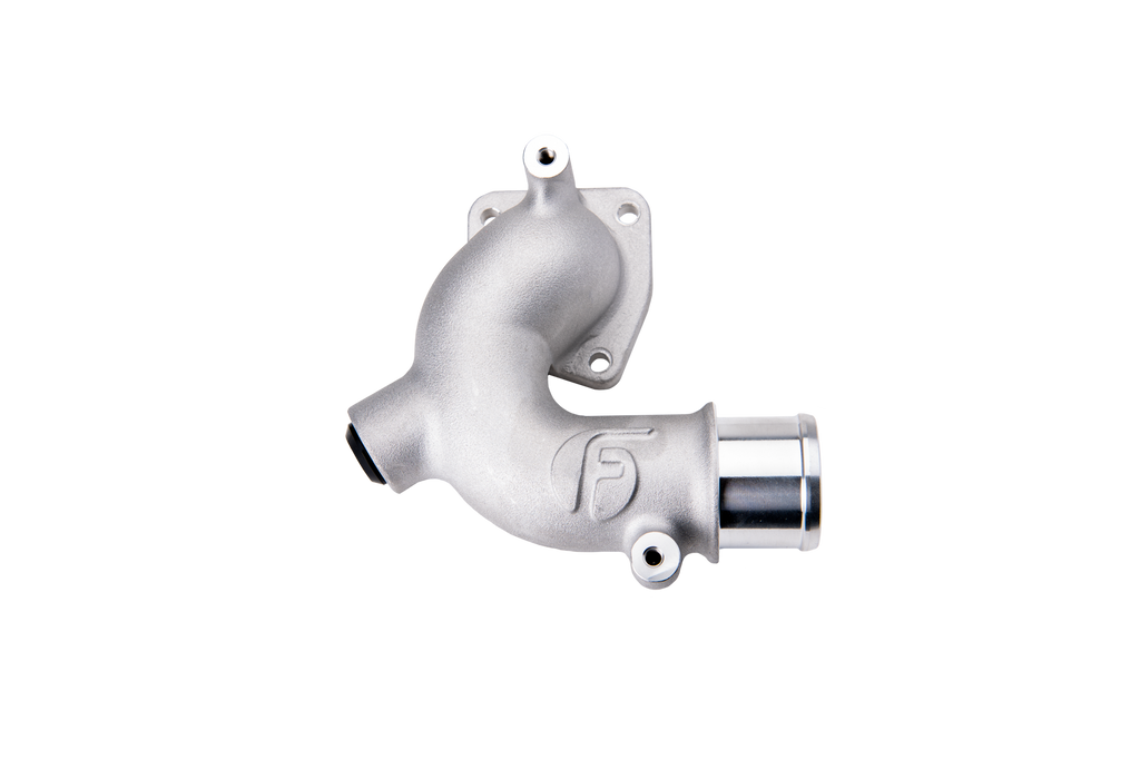 Replacement Thermostat Housing with Auxiliary Port RAM with 5.9L and 6.7L Cummins Fleece Performance view 1
