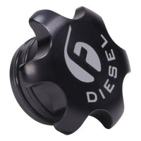 Black Anodized Billet Fuel Cap For 13-18 Cummins Fleece Performance view 1