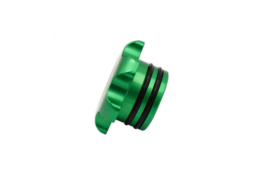 Fleece Performance Green Anodized Billet Fuel Cap For 2013-2018 Cummins FPE-FC-1316-GRN