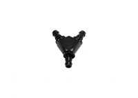 3/8 Inch Black Anodized Aluminum Y Barbed Fitting (For -6 Pushlock Hose) Fleece Performance view 2