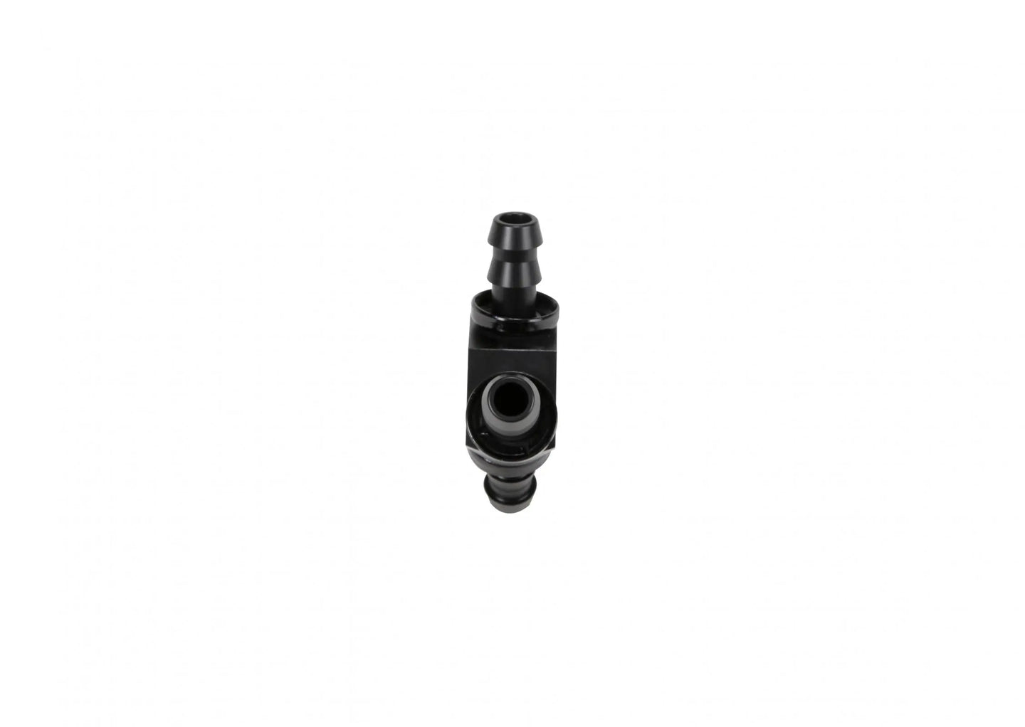 3/8 Inch Black Anodized Aluminum Y Barbed Fitting (For -6 Pushlock Hose) Fleece Performance view 3