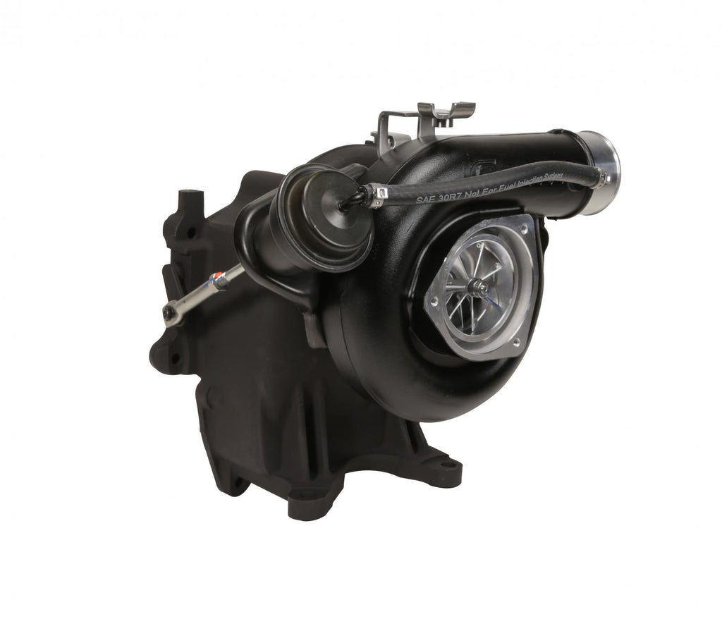 63mm Billet LB7 Cheetah Turbocharger 01-04 Silverado/Sierra 2500/3500 Duramax Fleece Performance view 3