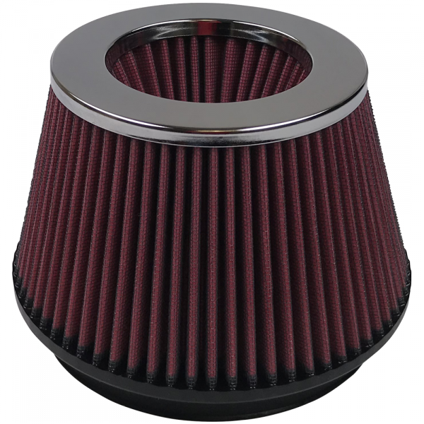 Air Filter For Intake Kits 75-2519-3 Oiled Cotton Cleanable Red S and B view 1