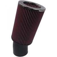 Air Filter For Intake Kits 75-3025-1,75-3017-2 Oiled Cotton Cleanable Red S and B view 6