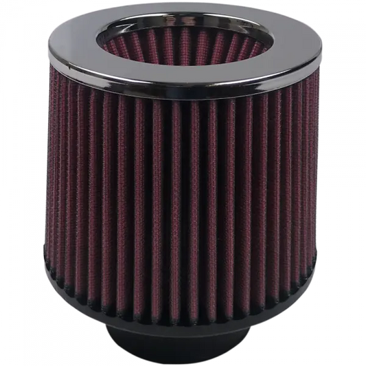 Air Filter For Intake Kits 75-1515-1,75-9015-1 Oiled Cotton Cleanable Red S and B view 1