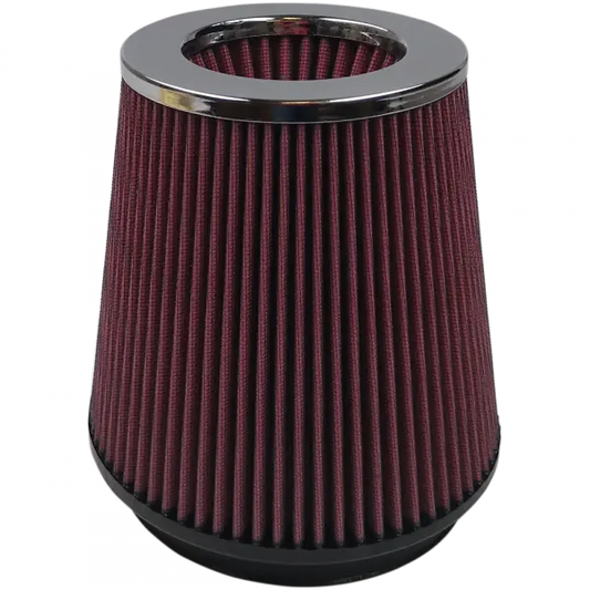 Air Filter For Intake Kits 75-2557 Oiled Cotton Cleanable 6 Inch Red S and B view 1