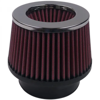 Air Filter For Intake Kits 75-9006 Oiled Cotton Cleanable Red S and B view 1