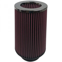 Air Filter For Intake Kits 75-2556-1 Oiled Cotton Cleanable Red S and B view 1