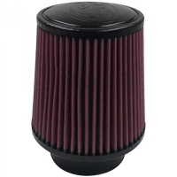 Air Filter For Intake Kits 75-5008 Oiled Cotton Cleanable Red S and B view 1