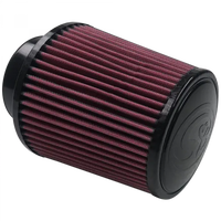 Air Filter For Intake Kits 75-5008 Oiled Cotton Cleanable Red S and B view 2