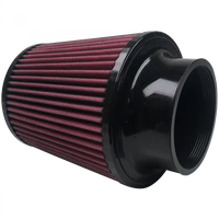 Air Filter For Intake Kits 75-5008 Oiled Cotton Cleanable Red S and B view 3