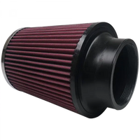 Air Filter For Intake Kits 75-6012 Oiled Cotton Cleanable Red S and B view 2