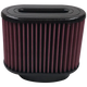 Air Filter For Intake Kits 75-5016, 75-5022, 75-5020 Oiled Cotton Cleanable Red S and B view 1