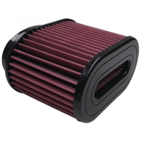 Air Filter For Intake Kits 75-5016, 75-5022, 75-5020 Oiled Cotton Cleanable Red S and B view 2