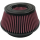 Air Filter For Intake Kits 75-5033,75-5015 Oiled Cotton Cleanable Red S and B view 1