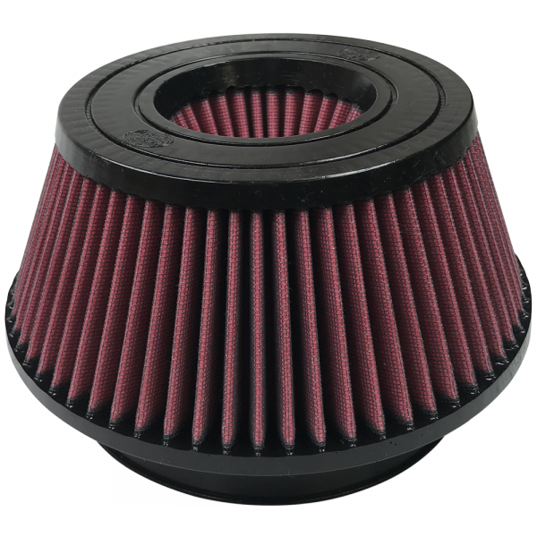 Air Filter For Intake Kits 75-5033,75-5015 Oiled Cotton Cleanable Red S and B view 1