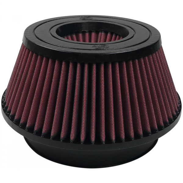 Air Filter For Intake Kits 75-5033,75-5015 Oiled Cotton Cleanable Red S and B view 5