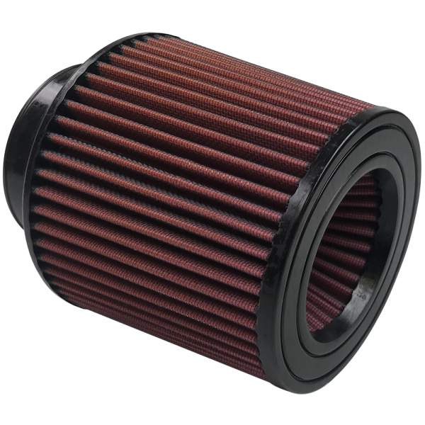 Air Filter For Intake Kits 75-5017 Oiled Cotton Cleanable Red S and B view 2