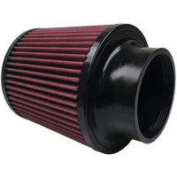 Air Filter For Intake Kits 75-5025 Oiled Cotton Cleanable Red S and B view 2