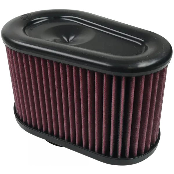 Air Filter For Intake Kits 75-5070 Oiled Cotton Cleanable Red S and B view 1