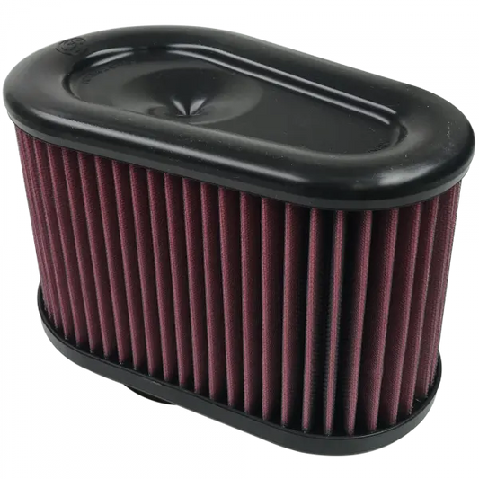 Air Filter For Intake Kits 75-5070 Oiled Cotton Cleanable Red S and B view 1