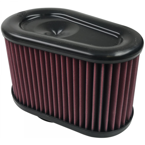 Air Filter For Intake Kits 75-5070 Oiled Cotton Cleanable Red S and B view 1