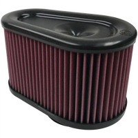 Air Filter For Intake Kits 75-5070 Oiled Cotton Cleanable Red S and B view 2