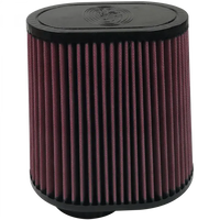 Air Filter For Intake Kits 75-5028 Oiled Cotton Cleanable Red S and B view 1