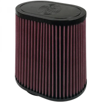 Air Filter For Intake Kits 75-5028 Oiled Cotton Cleanable Red S and B view 2