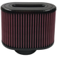 Air Filter For Intake Kits 75-5016,75-5023 Oiled Cotton Cleanable Red S and B view 1