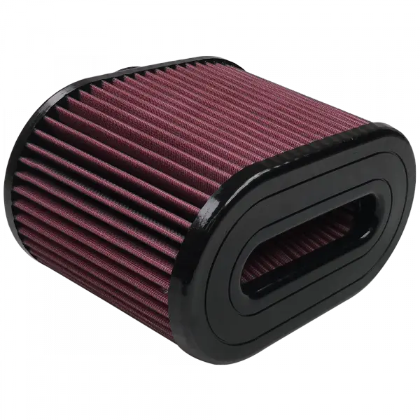 Air Filter For Intake Kits 75-5016,75-5023 Oiled Cotton Cleanable Red S and B view 2