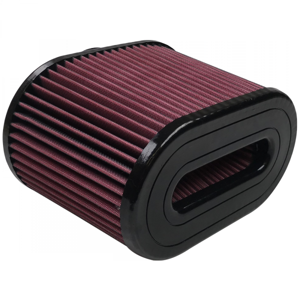 Air Filter For Intake Kits 75-5016,75-5023 Oiled Cotton Cleanable Red S and B view 2