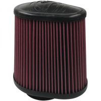 Air Filter For Intake Kits 75-5104,75-5053 Oiled Cotton Cleanable Red S and B view 1