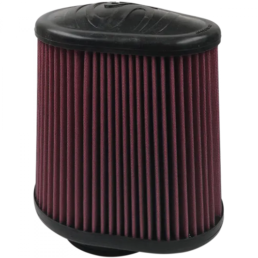 Air Filter For Intake Kits 75-5104,75-5053 Oiled Cotton Cleanable Red S and B view 1