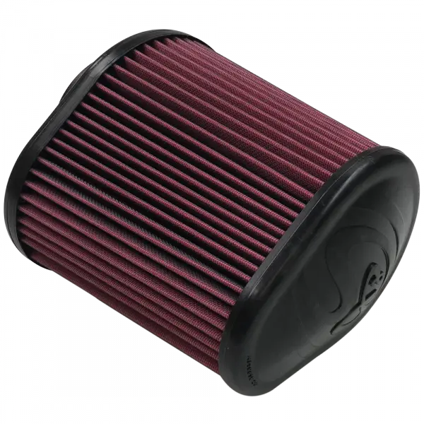 Air Filter For Intake Kits 75-5104,75-5053 Oiled Cotton Cleanable Red S and B view 2