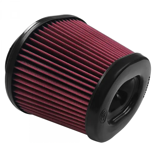 Air Filter For Intake Kits 75-5105,75-5054 Oiled Cotton Cleanable Red S and B view 1