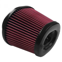 Air Filter For Intake Kits 75-5105,75-5054 Oiled Cotton Cleanable Red S and B view 1