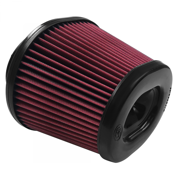 Air Filter For Intake Kits 75-5105,75-5054 Oiled Cotton Cleanable Red S and B view 1