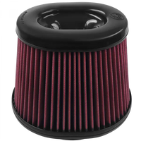 Air Filter For Intake Kits 75-5105,75-5054 Oiled Cotton Cleanable Red S and B view 3