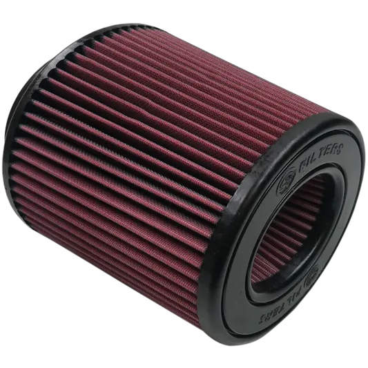 S&B Filters Air Filter For Intake Kits 75-5065,75-5058 Oiled Cotton Cleanable Red KF-1052