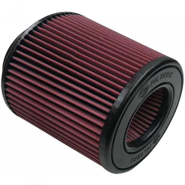 Air Filter For Intake Kits 75-5065,75-5058 Oiled Cotton Cleanable Red S and B view 2