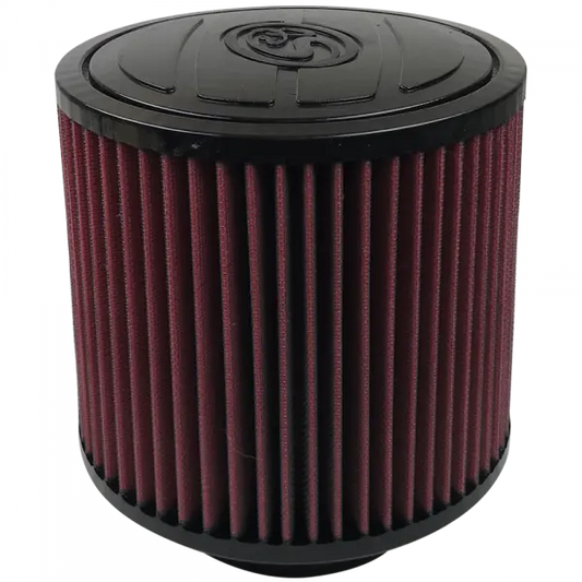 Air Filter For Intake Kits 75-5061,75-5059 Oiled Cotton Cleanable Red S and B view 1