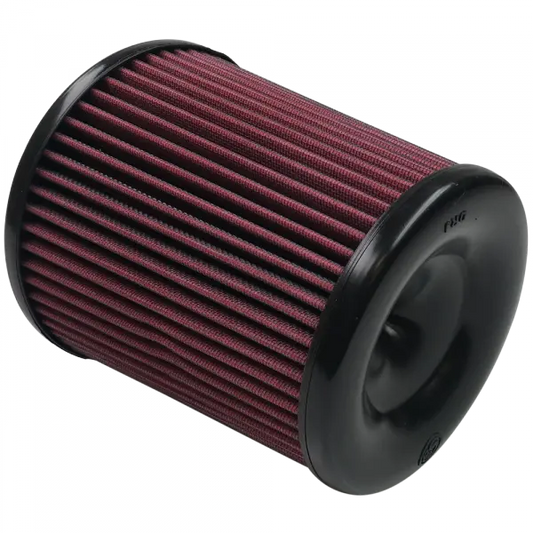 Air Filter For Intake Kits 75-5060, 75-5084 Oiled Cotton Cleanable Red S and B view 1