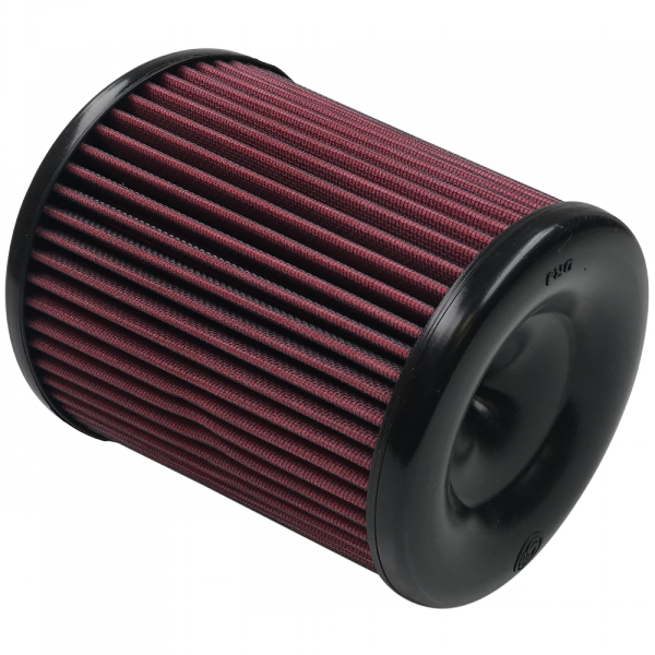 Air Filter For Intake Kits 75-5060, 75-5084 Oiled Cotton Cleanable Red S and B view 1