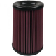 Air Filter For Intake Kits 75-5085,75-5082,75-5103 Oiled Cotton Cleanable Red S and B view 1