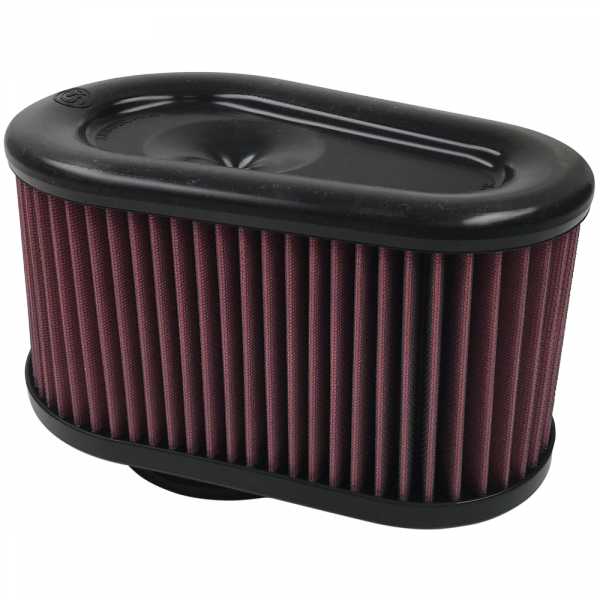Air Filter For Intake Kits 75-5086,75-5088,75-5089 Oiled Cotton Cleanable Red S&B view 1